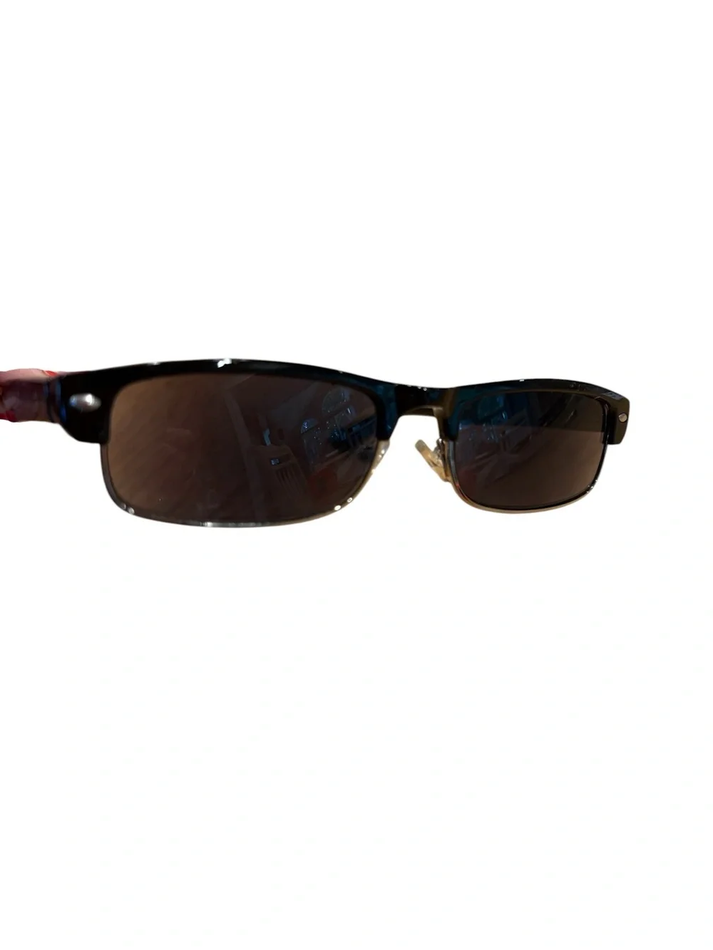 Black 2.75 Close-up Half-Frame Women's Sunglasses